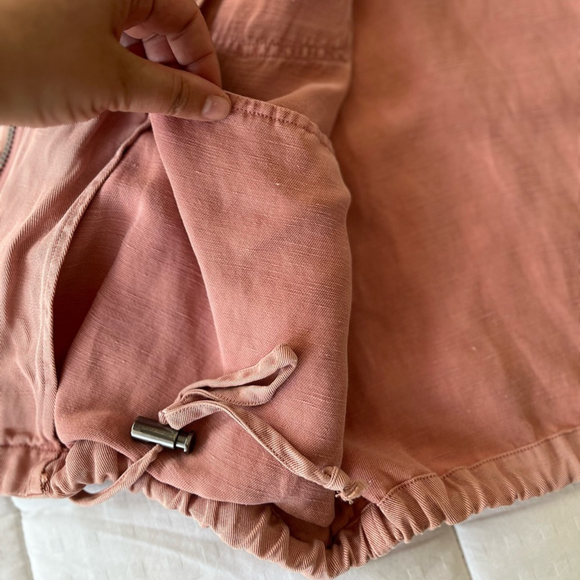 SOLD 💟 RAILS Collins Utility Linen Blend Jacket in Rose Dust Size Small - Picture 12 of 16